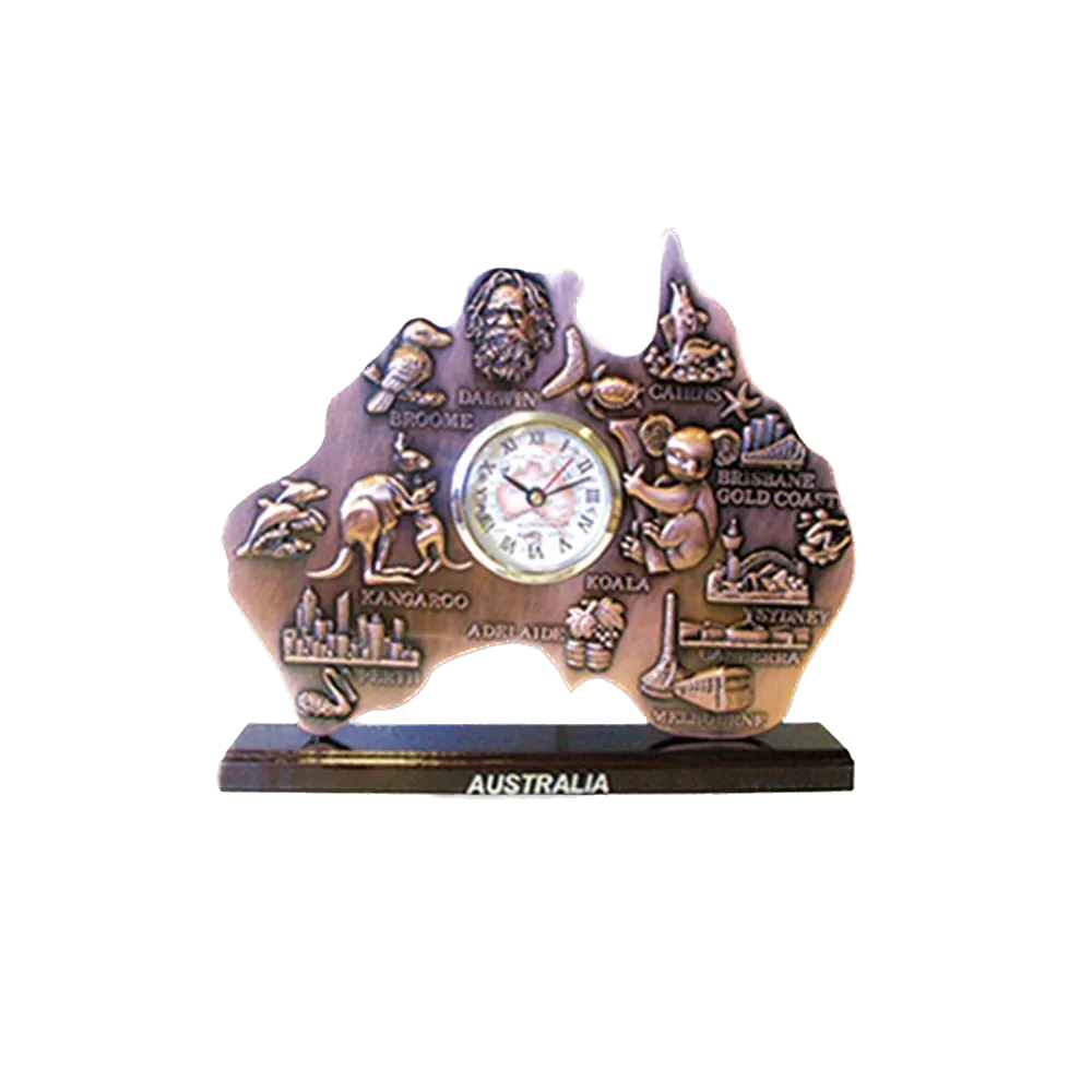 Small Australian Map Clock