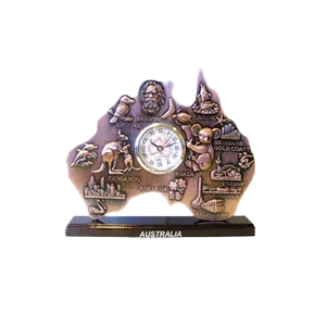 Small Australian Map Clock