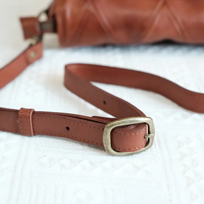 Small Black Leather Crossbody Bag Women's Satchel Bag