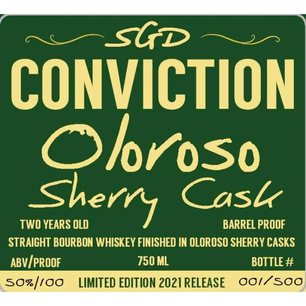 Southern Grace Conviction Oloroso Sherry Cask Finished Bourbon 2021