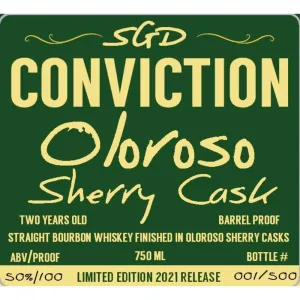 Southern Grace Conviction Oloroso Sherry Cask Finished Bourbon 2021