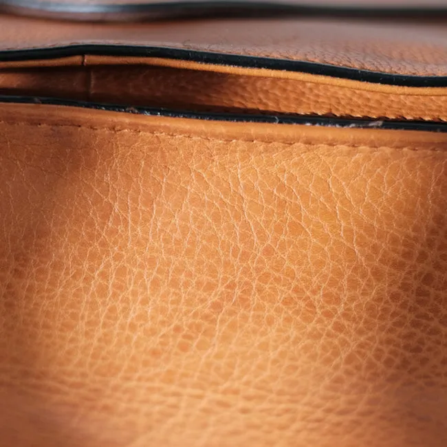 Stylish Womens Brown Leather Satchels Leather Messenger Bag For Women