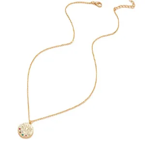 Sunflower and Eye Charm Necklace - Vienna Verve Collection