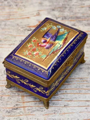 Superb Cobalt Blue Antique Chocolate Box