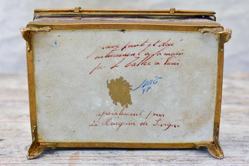 Superb Cobalt Blue Antique Chocolate Box