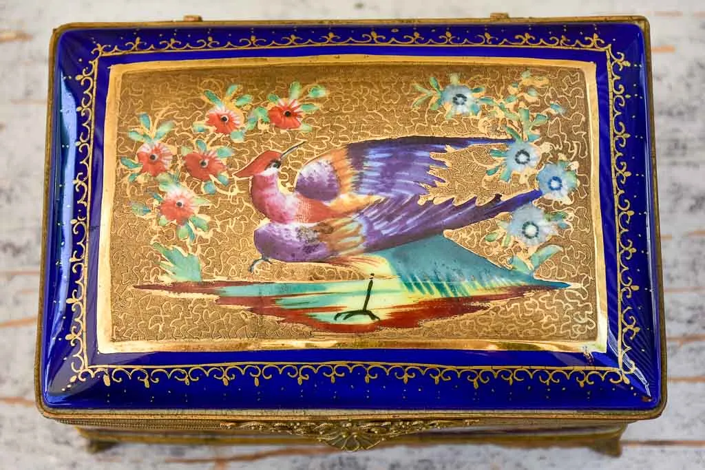 Superb Cobalt Blue Antique Chocolate Box