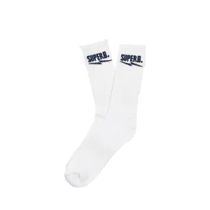 Superb Logo Socks - White
