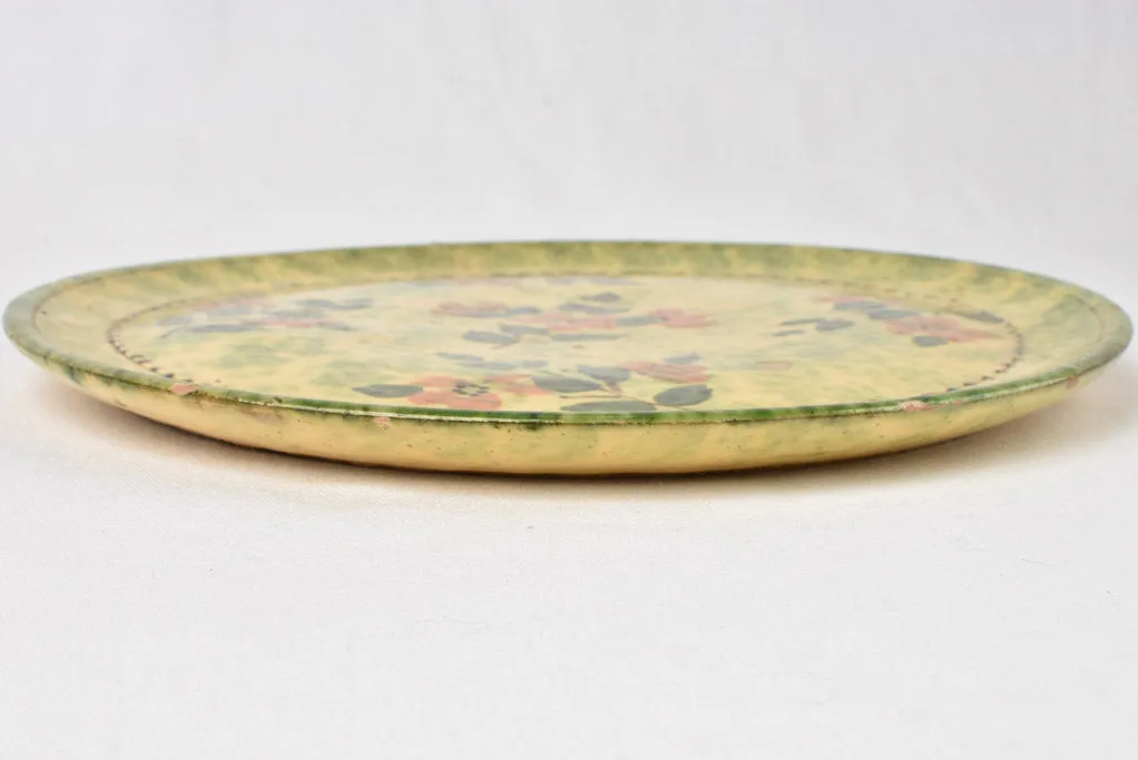 Superb tart / cake dish w/ flowers 13"