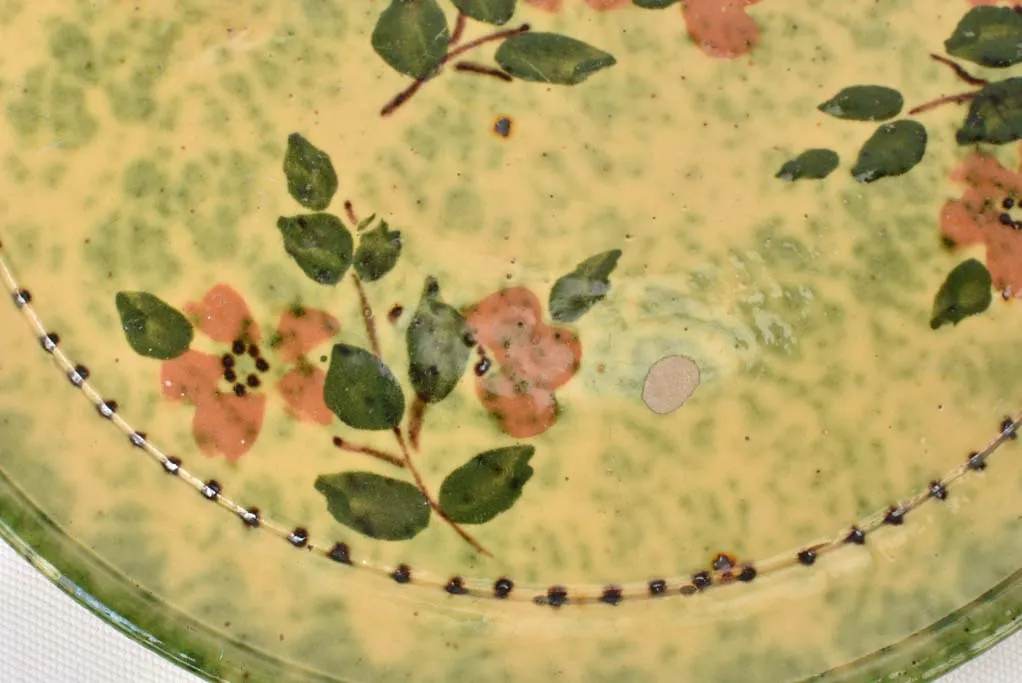 Superb tart / cake dish w/ flowers 13"