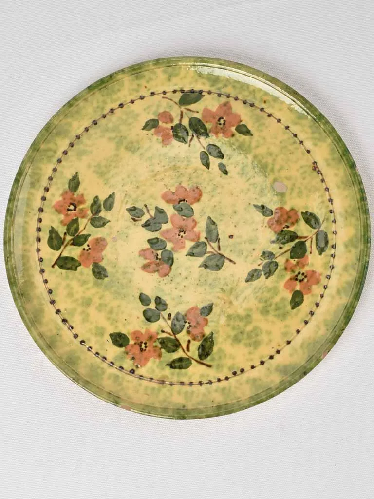 Superb tart / cake dish w/ flowers 13"