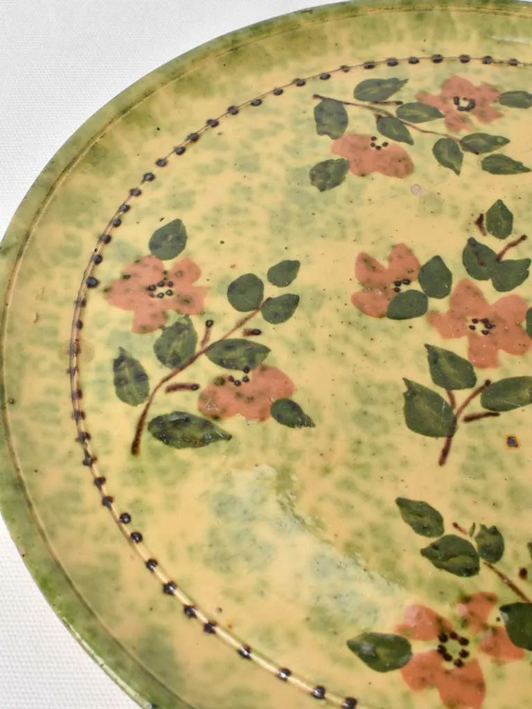 Superb tart / cake dish w/ flowers 13"