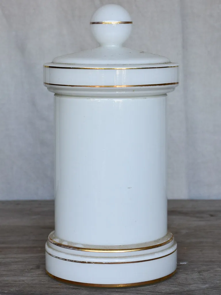 Tabacum 19th Century French apothecary jar - opaline