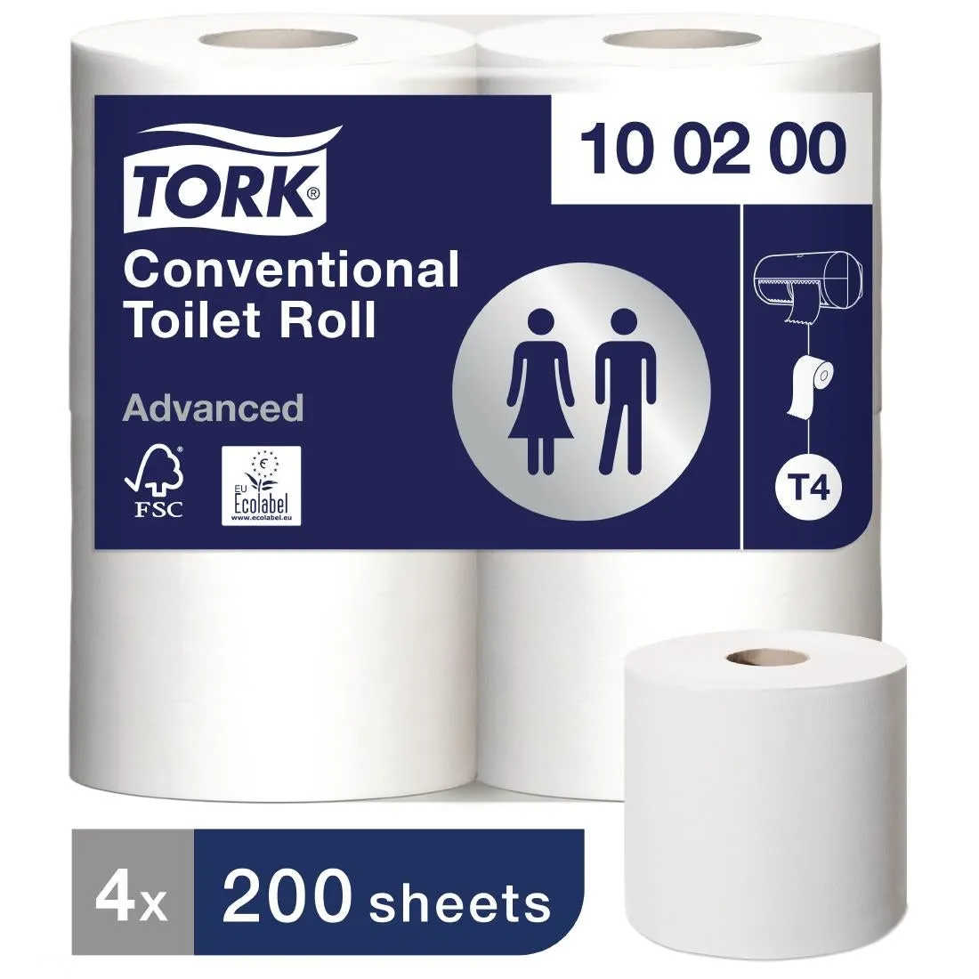 Tork Advanced Conventional Toilet Rolls (Pack of 36) - FA702
