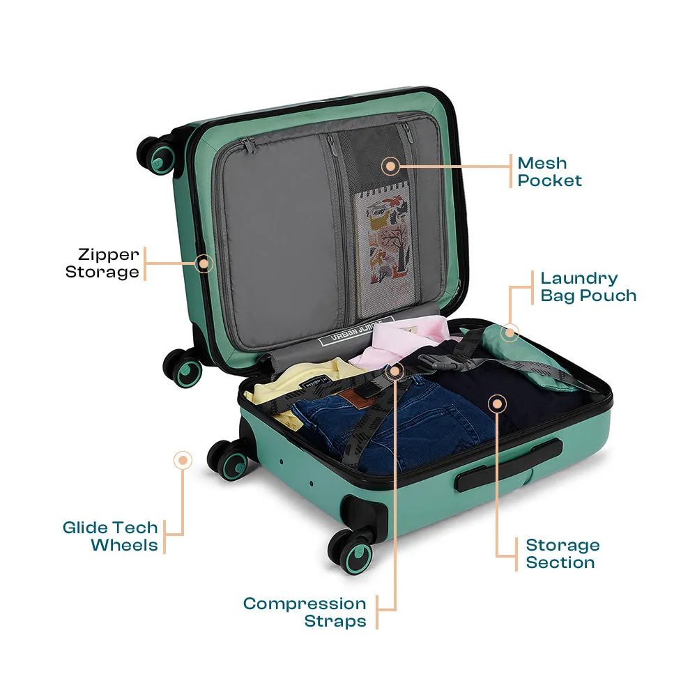 Urban Jungle by Safari Hard Premium Spinner Trolley Suitcase with 8 Wheels & TSA Lock