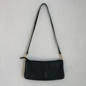 Vintage Giani Bernini Black Rectangular Shoulder Bag