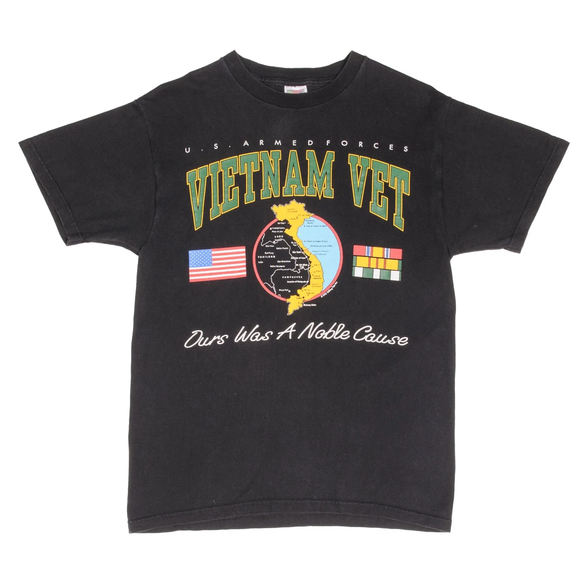 VINTAGE US ARMY VIETNAM VETERAN TEE SHIRT 1992 SIZE MEDIUM