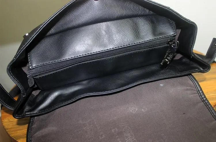 Vvsha  Christmas Gift Pu Leather College Backpack