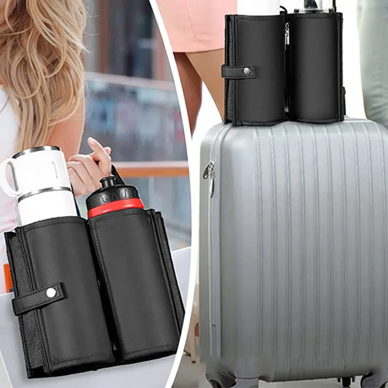 Water Bottle Carrying Case For Travel Portable Beverage Suitcase Cup