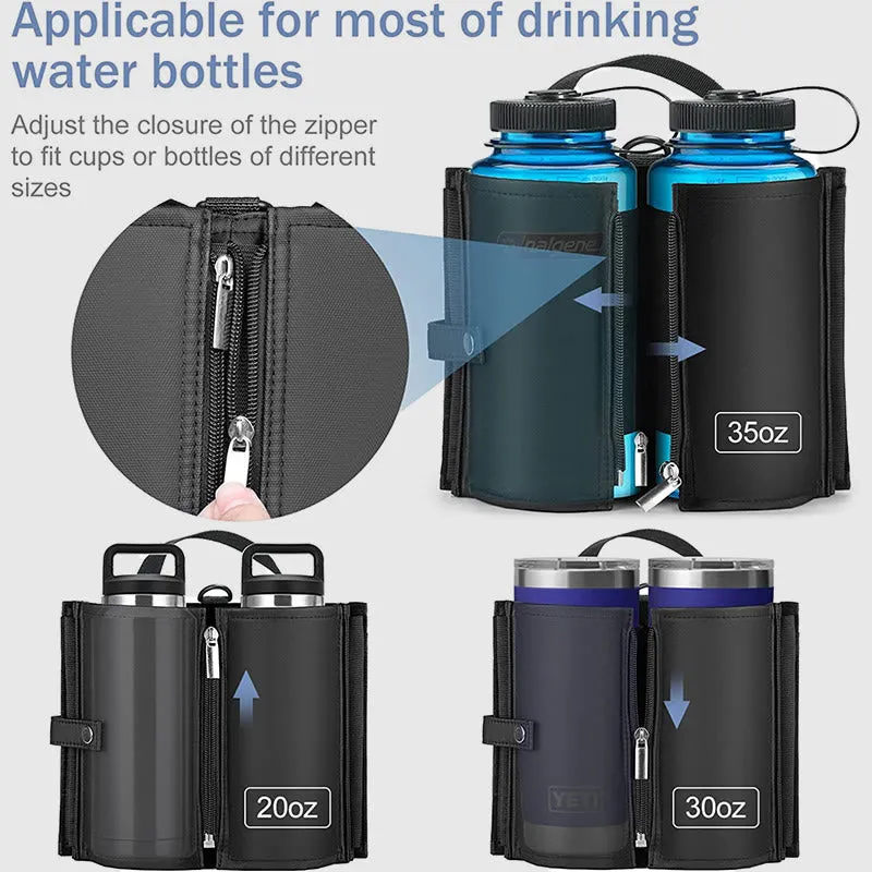 Water Bottle Carrying Case For Travel Portable Beverage Suitcase Cup