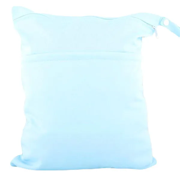 Waterproof Double Zipper Wet Dry Reusable Diaper Bag