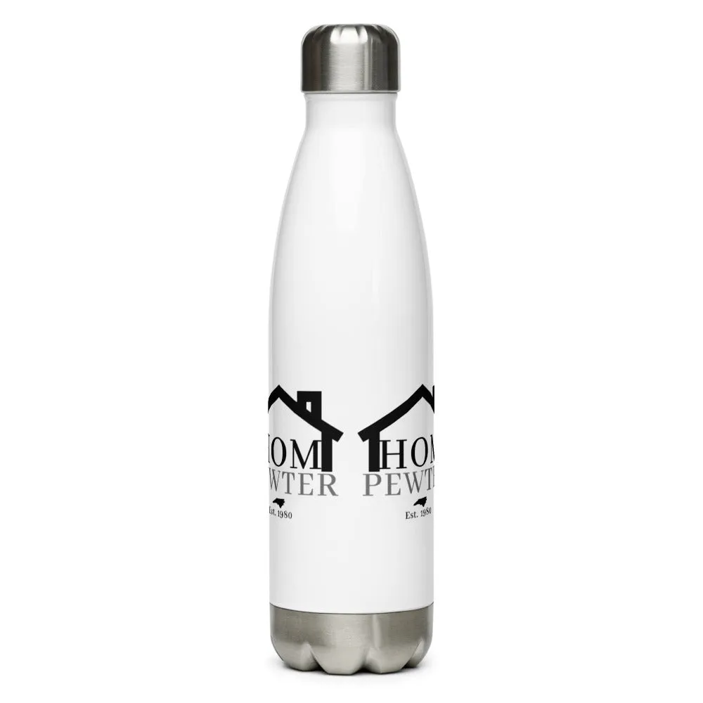 White Stainless Steel Water Bottle - House of Morgan Pewter Merchandise