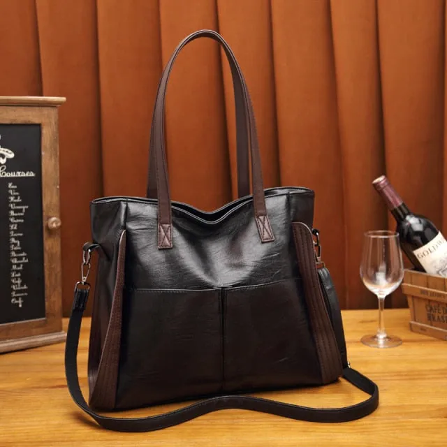 Women 2021 Crossbody Big Leather Luxury Handbags