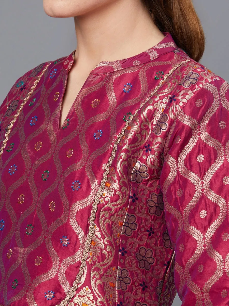 Women Purple Printed Dress
