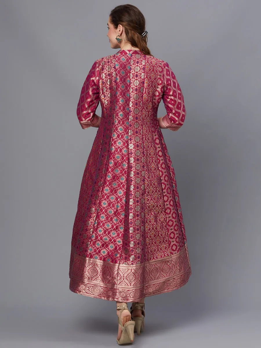Women Purple Printed Dress
