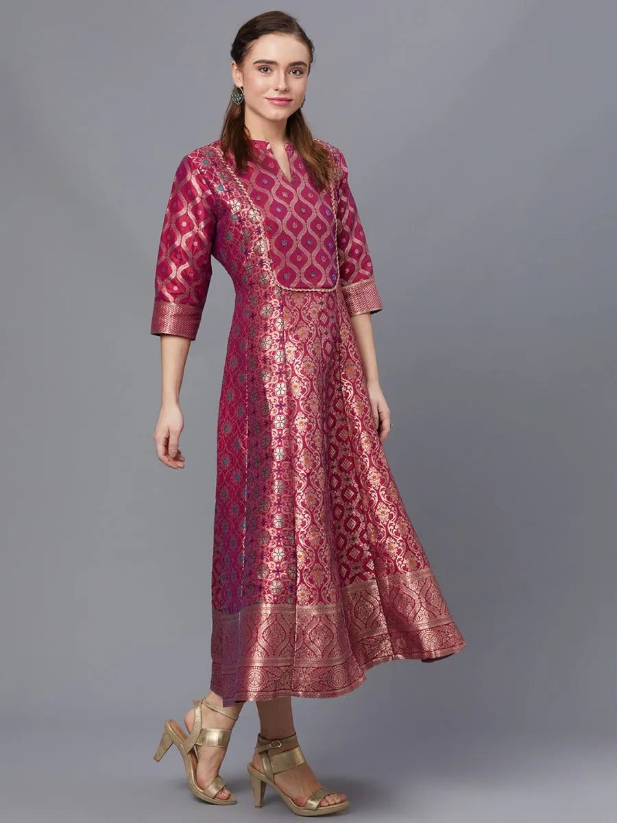 Women Purple Printed Dress