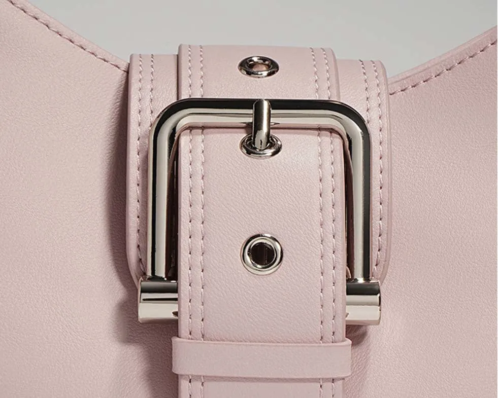 Womens Calfskin Leather Underarm Shoulder Bag