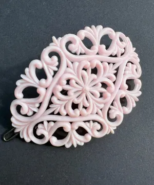 Wonderfully Ornamental Big Pale Pink Hair Clip.