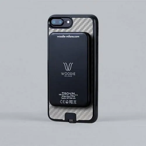 Woodie Milano Wireless Power Bank – Carbon look Ash