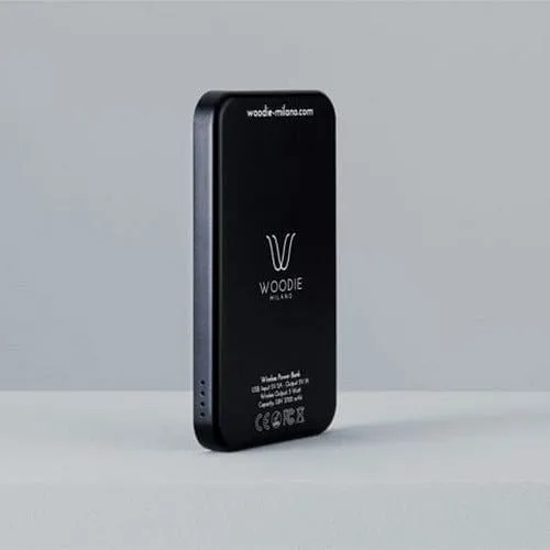 Woodie Milano Wireless Power Bank – Carbon look Ash