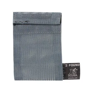 XS SCUBA Weight Pouch Bag with Recloseable Fastener