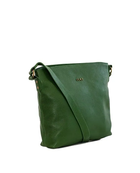 Zemp Orlando Cross Body Bag | Forest Green